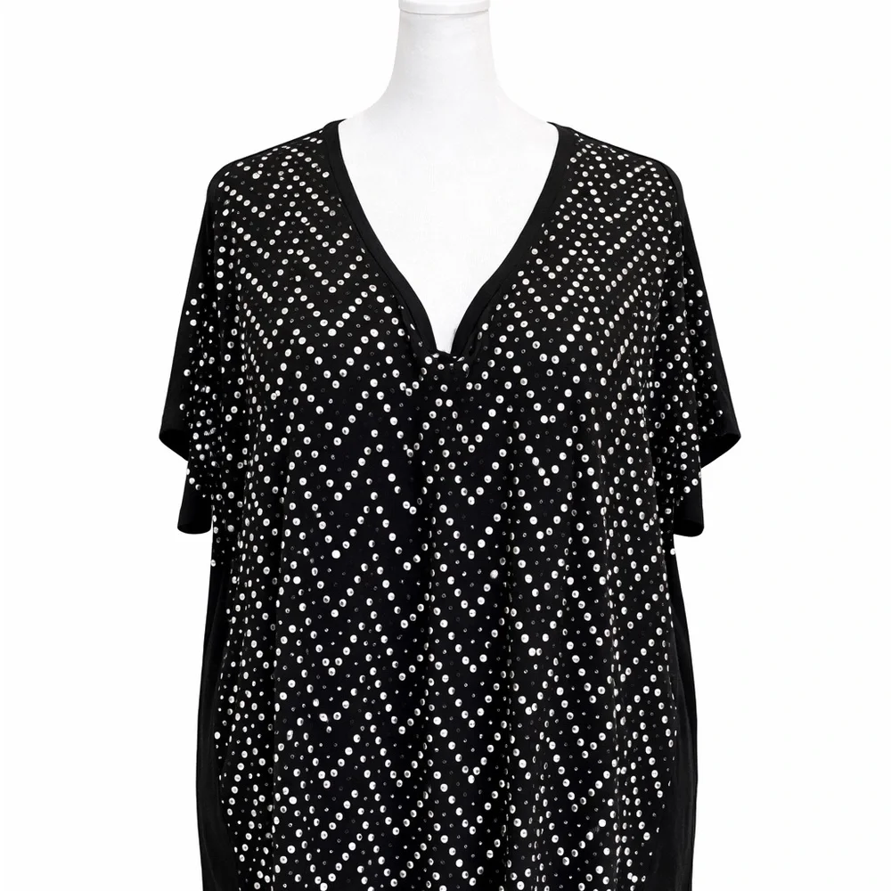 Michael Kors Black Studded Blouse